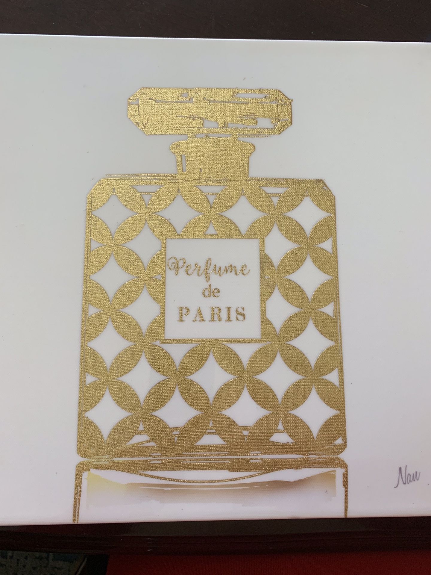 Perfume bottle frame