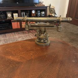 Do you see what I see? Antique All Brass Heller & Brightly Surveyorscope with Box: