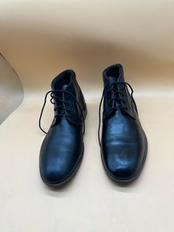 Clarks Bostonian Commonwealth Treymore Mid black  Leather Dress walking boots 11