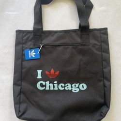 ADIDAS Originals Chicago Cities Tote Bag Black/White- NEW!!