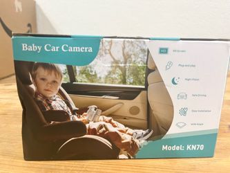 Kidsneed Baby Car Camera 7-Inch Baby Monitor for Car with USB Plug and Play Easy Setup 360 Degree Rotating Backseat Camera Two Kids HD 1080P Rear Faci
