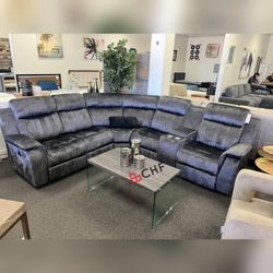 Living Room Recliner Sectional Sofa 