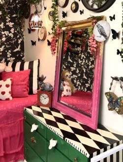 pink and green dresser Troubadour 7 Drawer Dresser by Green Gables Furniture main image 0