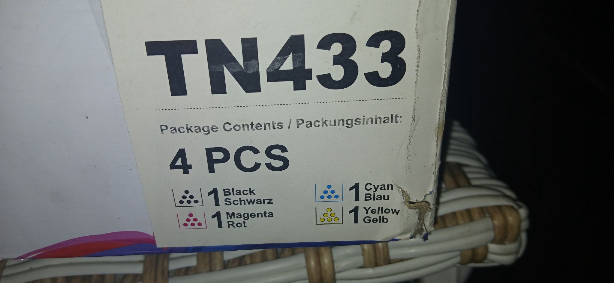 Ink Toner  Cartridges  Full Set Of Colors 