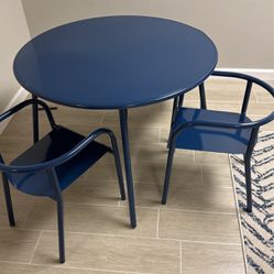 Blue Kids Table And Chair Set 