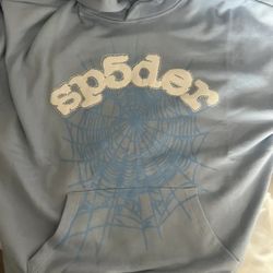 Blue Sp5der Hoodie 