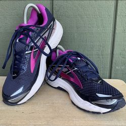 Women’s Size 8.5 B - Brooks Ravenna 8 Blue Purple Mesh Running Shoes 1202381B454