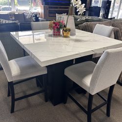 Elegant Marble Dining Set! $899 🤍✨