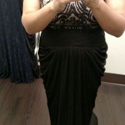 Black & Rose Gold dress