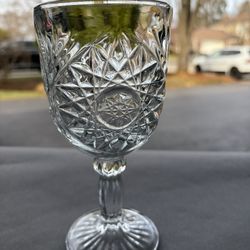 Set of 12 Cut Glass Goblets – New in Box Vintage Style Drinkware