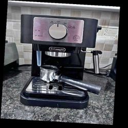 mean letter Coffee Shop Machine Brew Perfect Espresso Daily