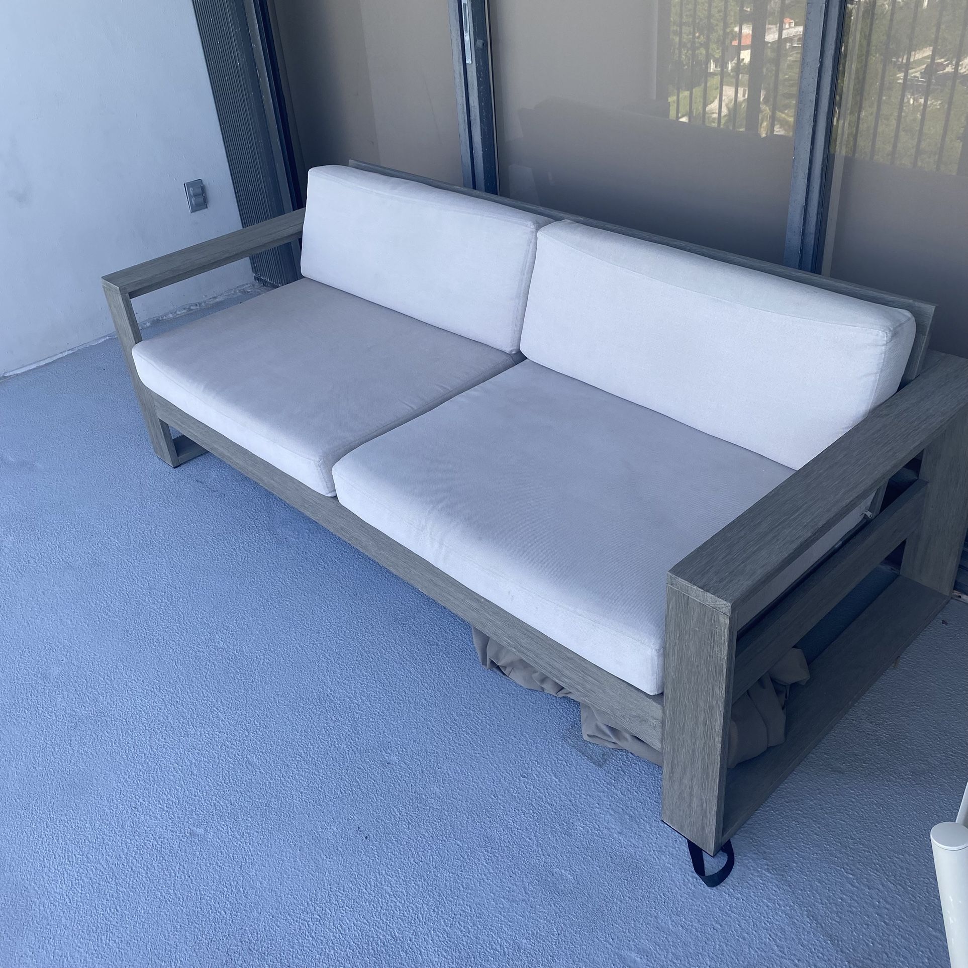 🛋️ West Elm Portside Outdoor Sofa (85”) + Custom Protective Cover