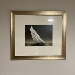Beautiful Gold Framed Sailboat Picture