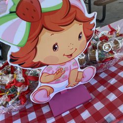 Strawberry shortcake centerpiece