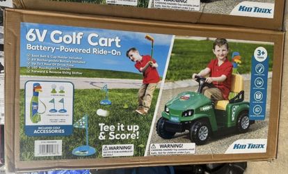 Kids 6v Golf Cart Ride On Toy NEW