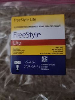 Free style  test strips diabetic