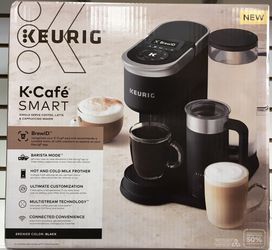 Keurig K Cafe Smart Single Serve Coffee, Latte & Cappuccino Maker