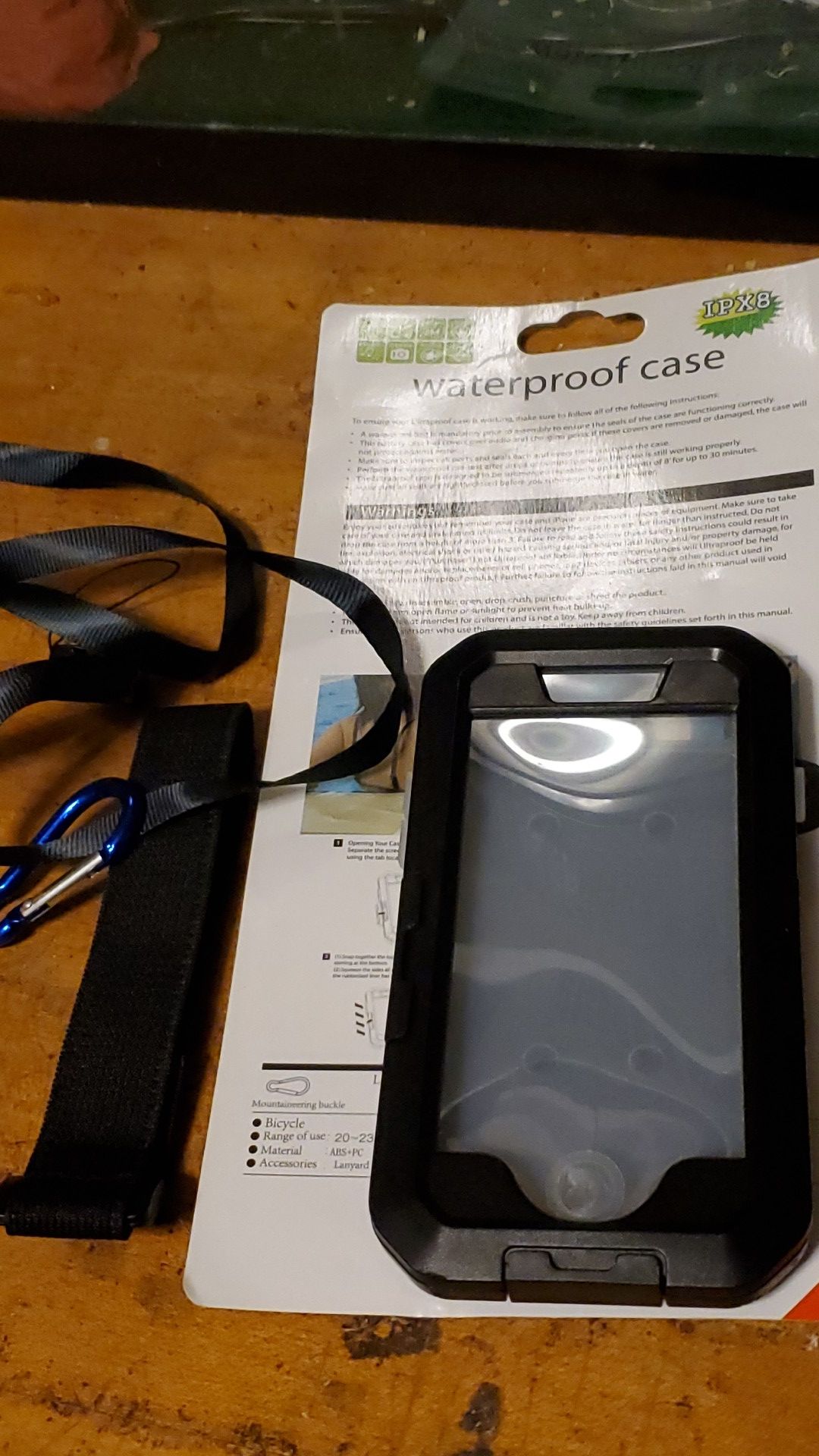 Bike handlebar Iphone 6 or 6s mount holder case waterproof