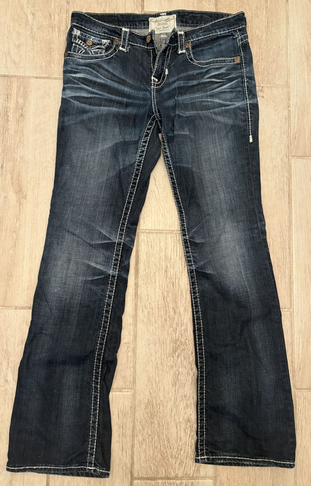 Big Star LIV BOOT Women’s 31L (31x33) Denim Blue Jeans