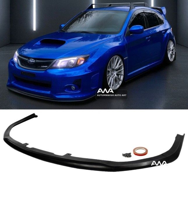 For 11-14 Subaru WRX STI CS1 Style 1 Piece Front Bumper Lip Lower Splitter