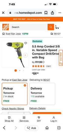 Ryobi drill
