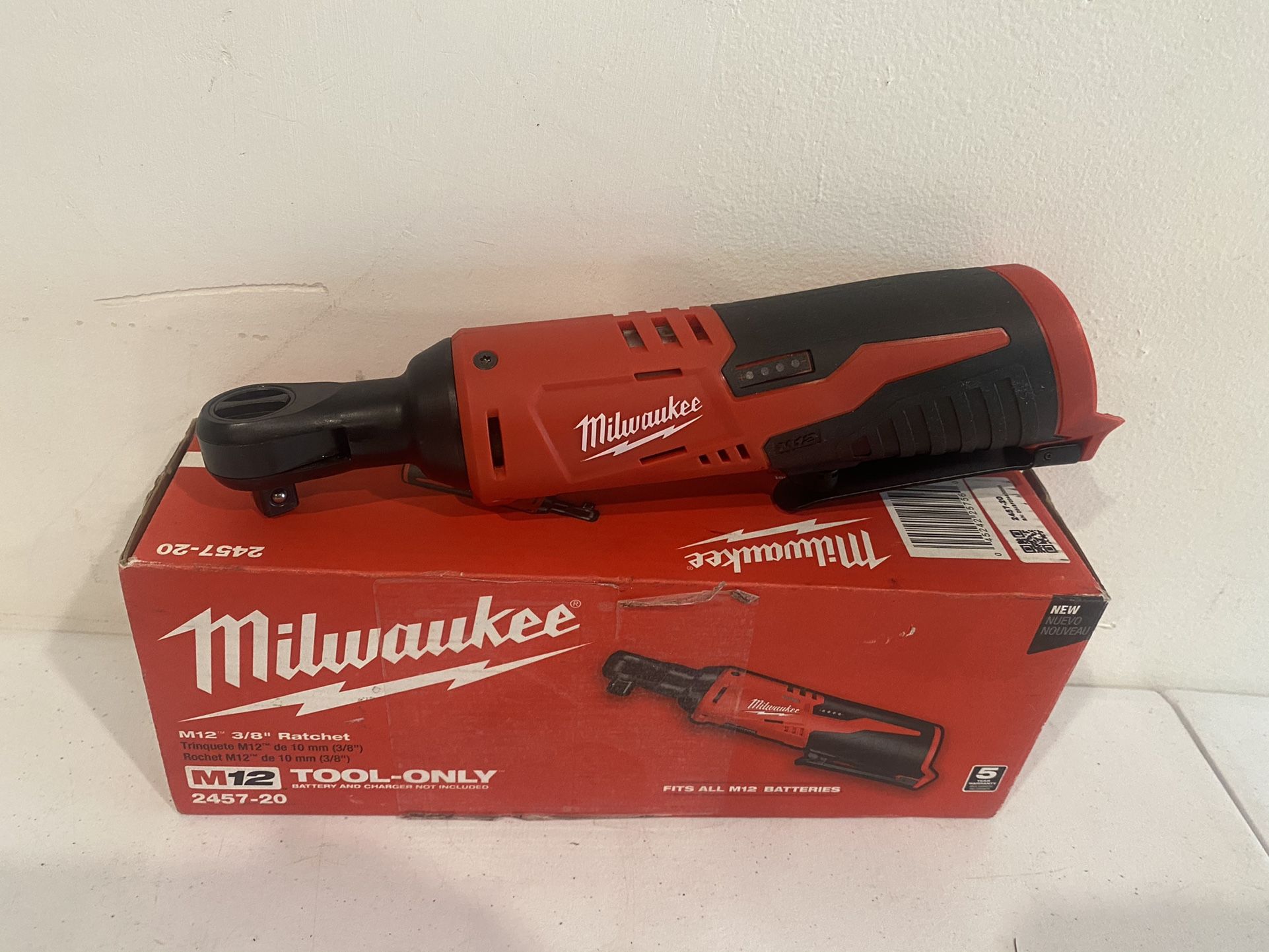 Milwaukee M12 12-Volt Lithium-Ion Cordless 3/8 in. Ratchet (Tool-Only)