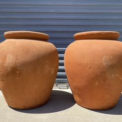 Terracotta Clay Pots 28”x26” ($160 Each)