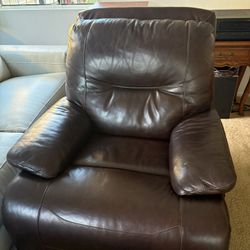 Recliner Leather Brown