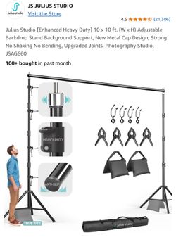 Backdrop Stand Photography Adjustable 10 x 10