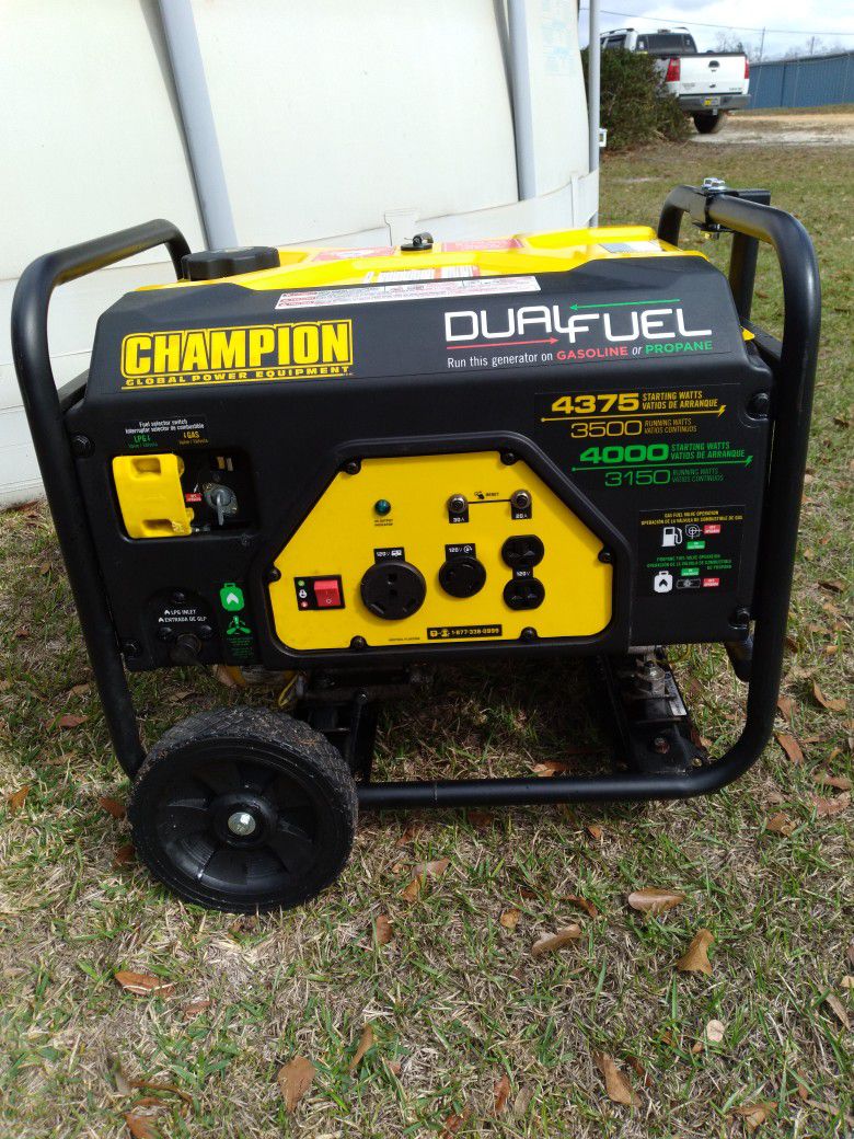 Champion Dual Fuel 4375 Generator 