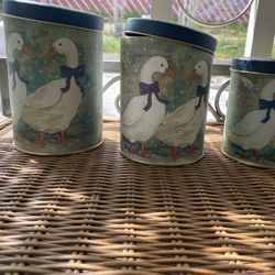 vintage geese tins