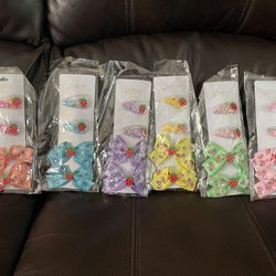 Broches Y Moño Princesas 