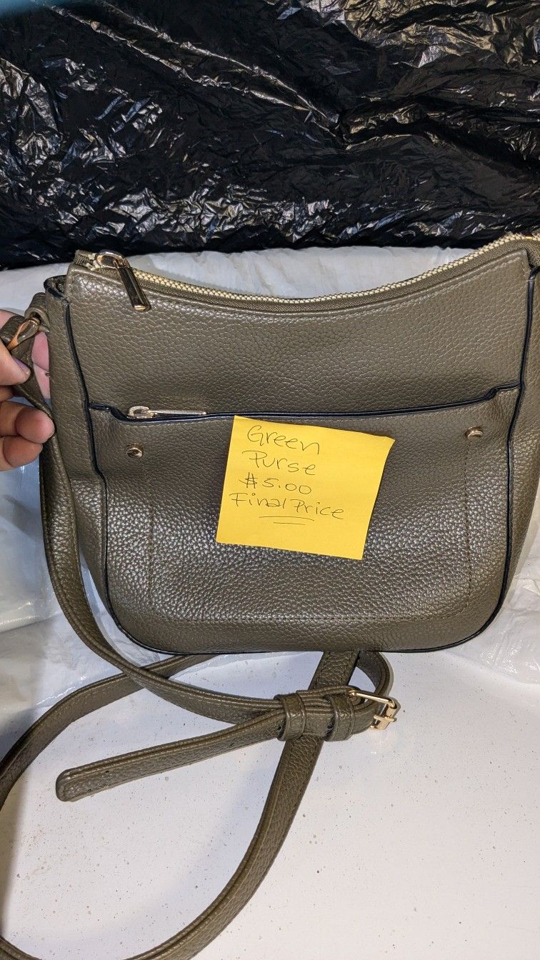 Green Purse USED-$5.00