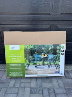 Mainstay 5 piece folding dining set