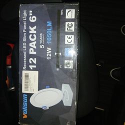 LED SLIM PANEL LIGHTS 12PACK