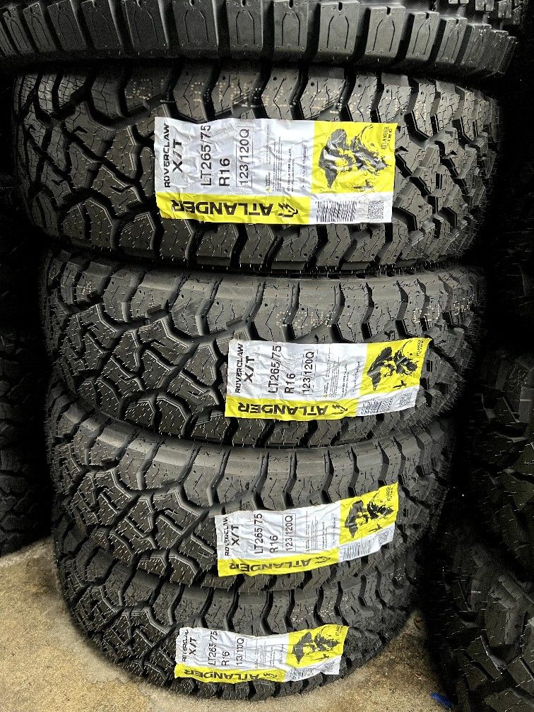 LT265/75/16 X/t New Tires #4 Atlander Mount & Balance // 4 llantas nuevas Instaladas Y Balanceadas