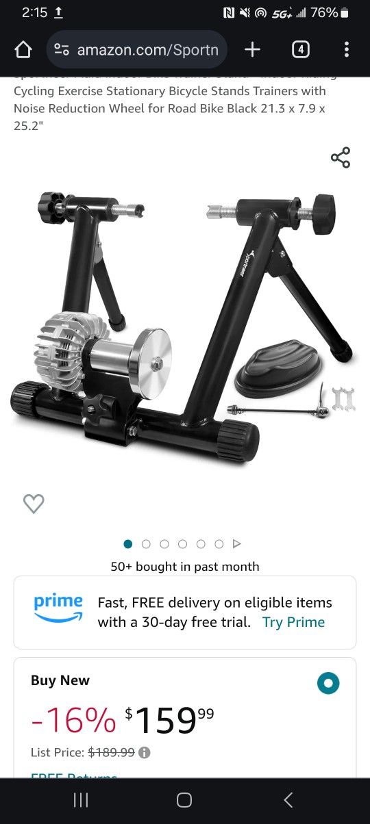Brand New Sportneer Fluid Indoor Bike Trainer Stand