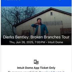 Dierks Bentley Concert Ticket