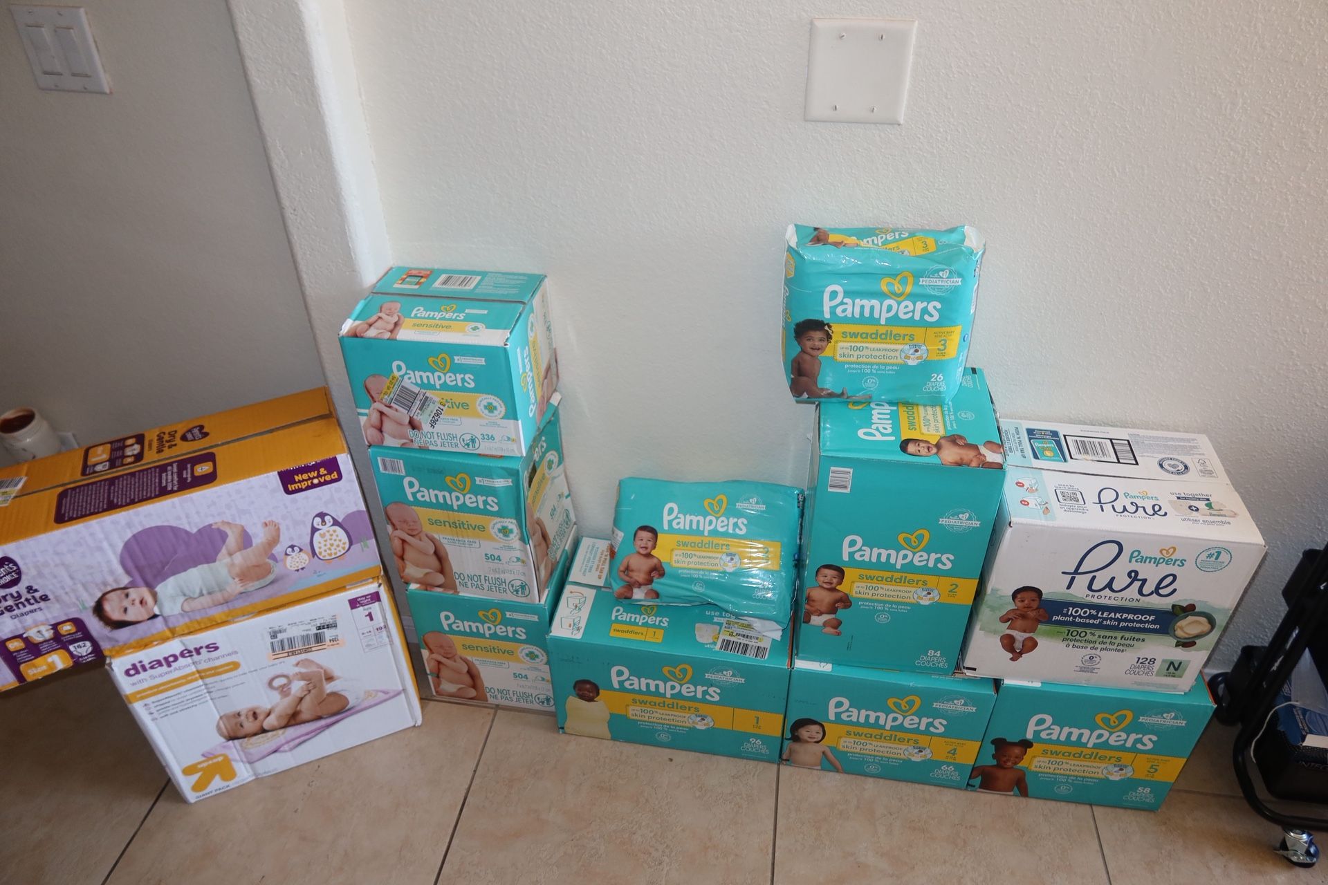 Pampers Sizes 1-5
