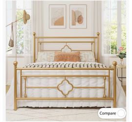Queen bed frame and memory foam matress