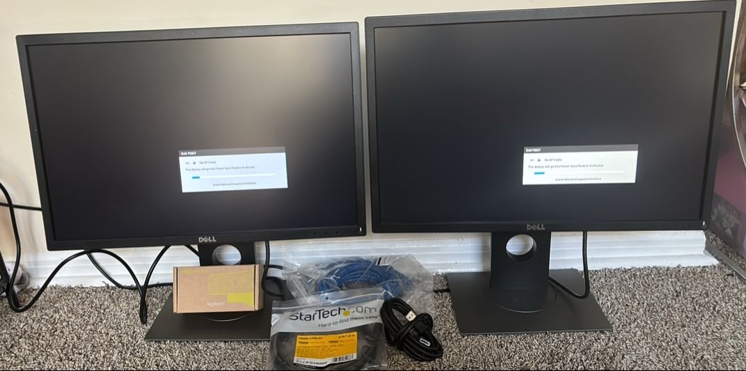 Dell monitors with webcam,HDMI and Ethernet cord