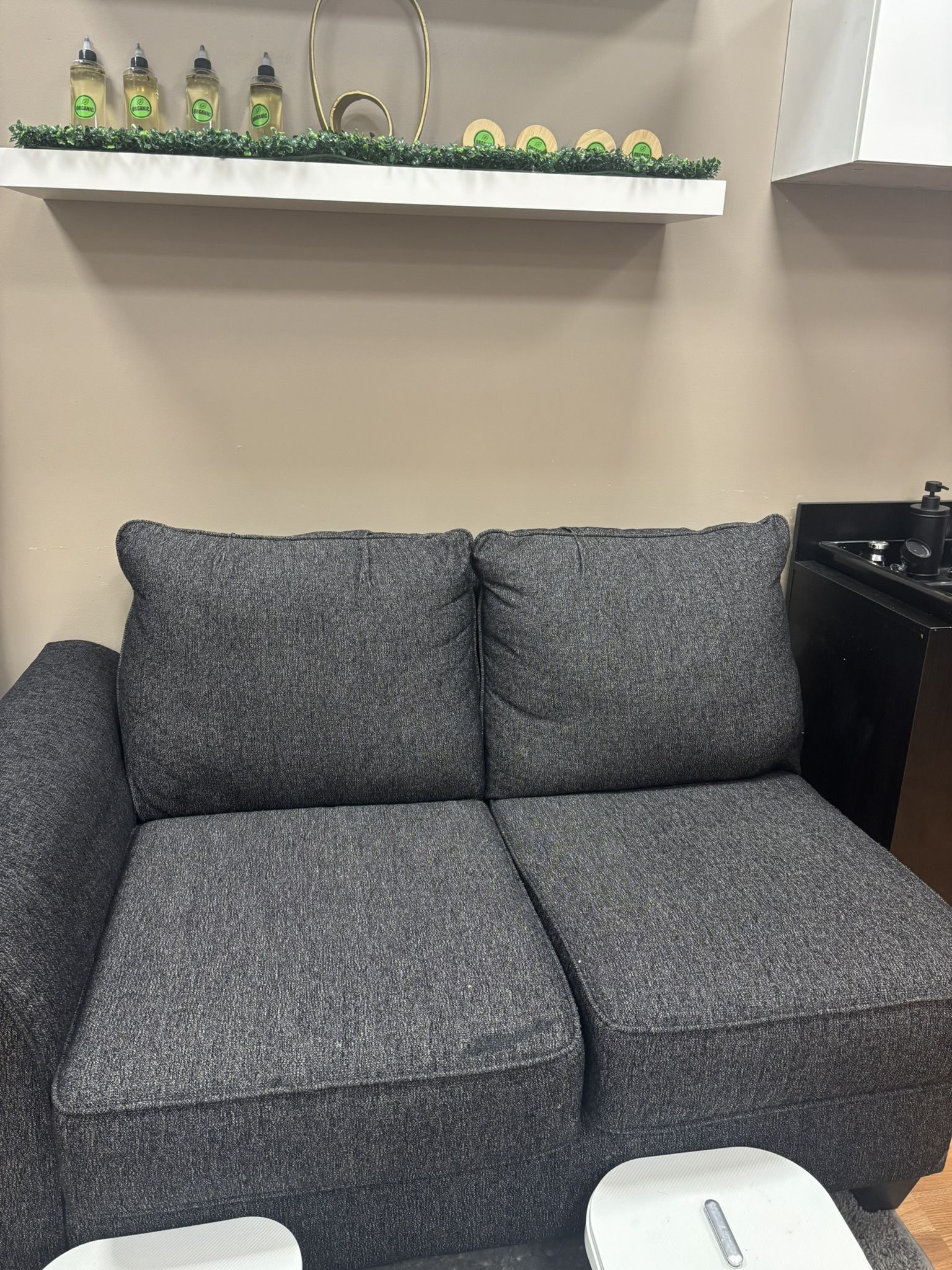 Bluish Gray Love Seat Super Comfy