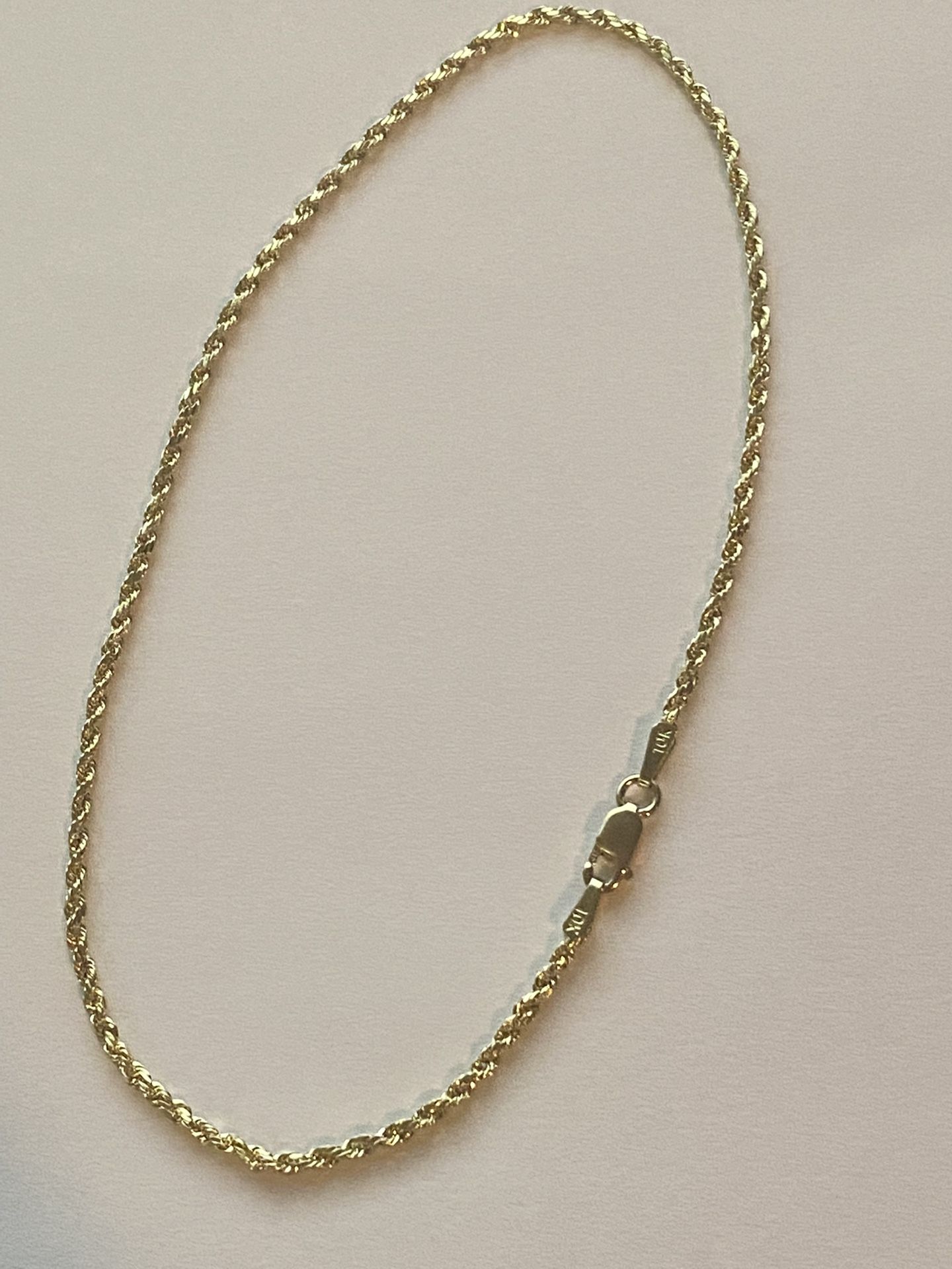 10k Real Gold Anklet 100% Pure Gold 2.5mm 