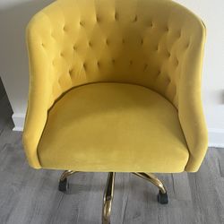 Yellow office chair