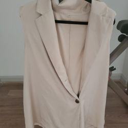 Beige Professional Top