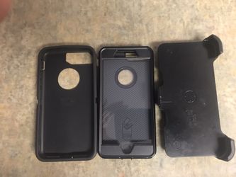 Otter box black case for iphone 7+ with belt clip