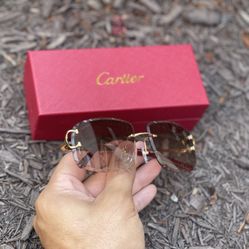 Cartier Glasses- Brown Gold 