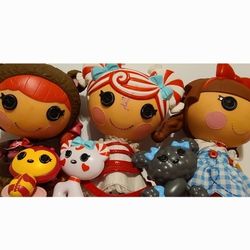 Set Of 3 MGA Lalaloopsy Full-size Dolls With Their Pets