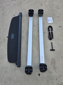 AUDI Q8 SQ8 RSQ8 OEM Factory Genuine Original Roof Rack Cross Member Bars &
Key