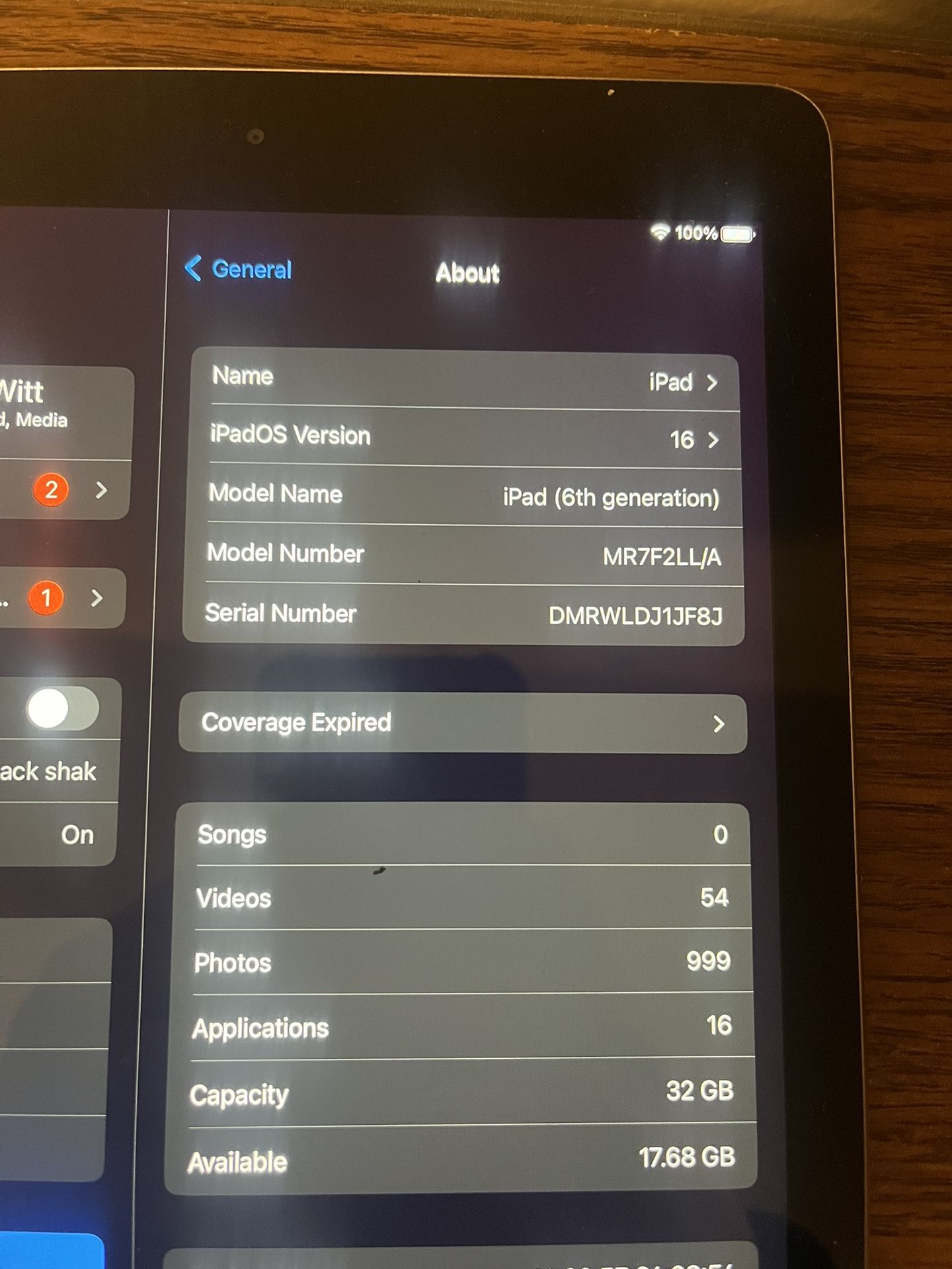 iPad 6th gen